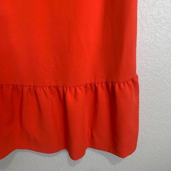 Victoria Beckham for target orange dress Scalloped Shift Dress size M posh spice - Picture 5 of 9
